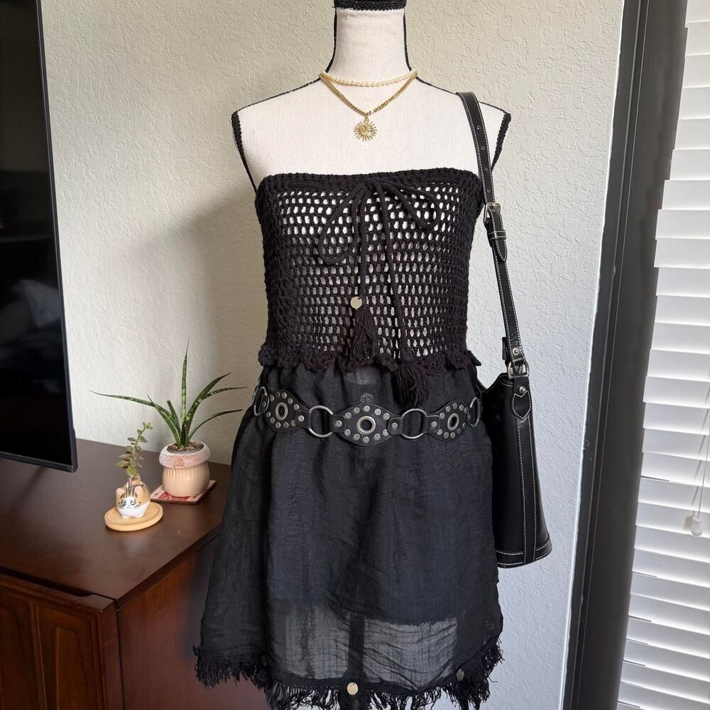 American-vintage Women's Black Dress